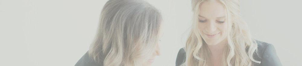 Portrait of Victoria Lainey accompanied by her colleague